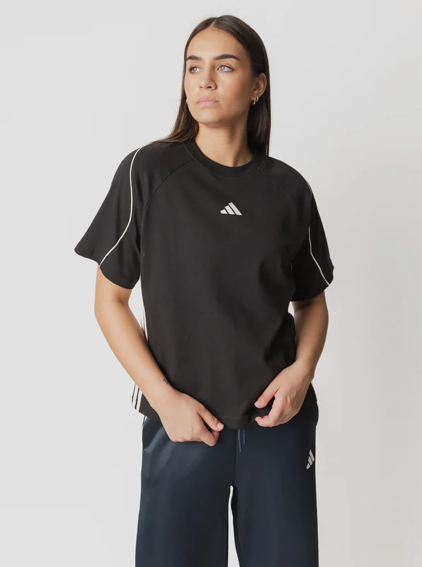 Stadium 3 Stripes T-Shirt BLK/WHT / M