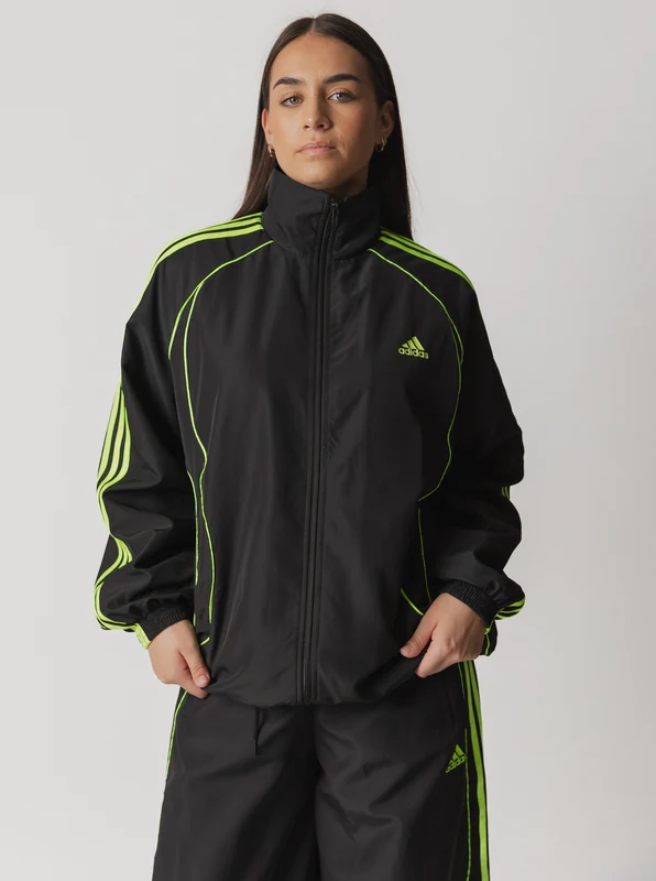 Teamgeist Adicolor Oversized Woven Track Top BLK/GRN / L