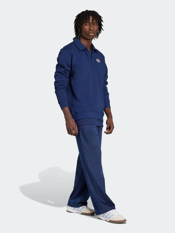 Varsity Loose Half-Zip BLU/BLU / M