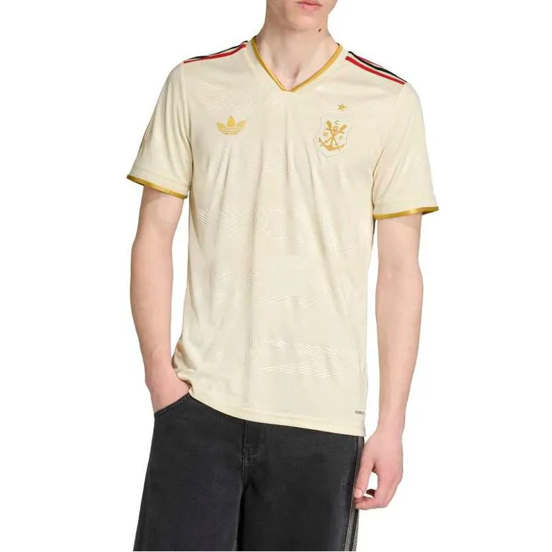 Camisa Masculina Flamengo III Adidas Bege G