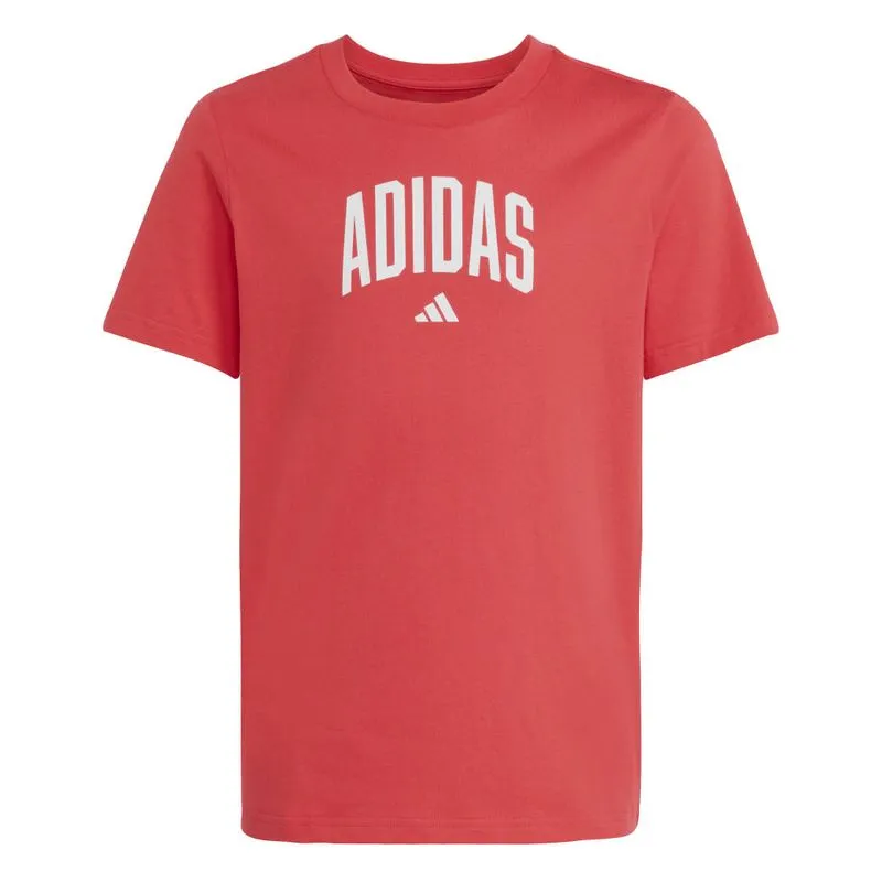 Camiseta Infantil Adidas Codes Collegiate Vermelho 12