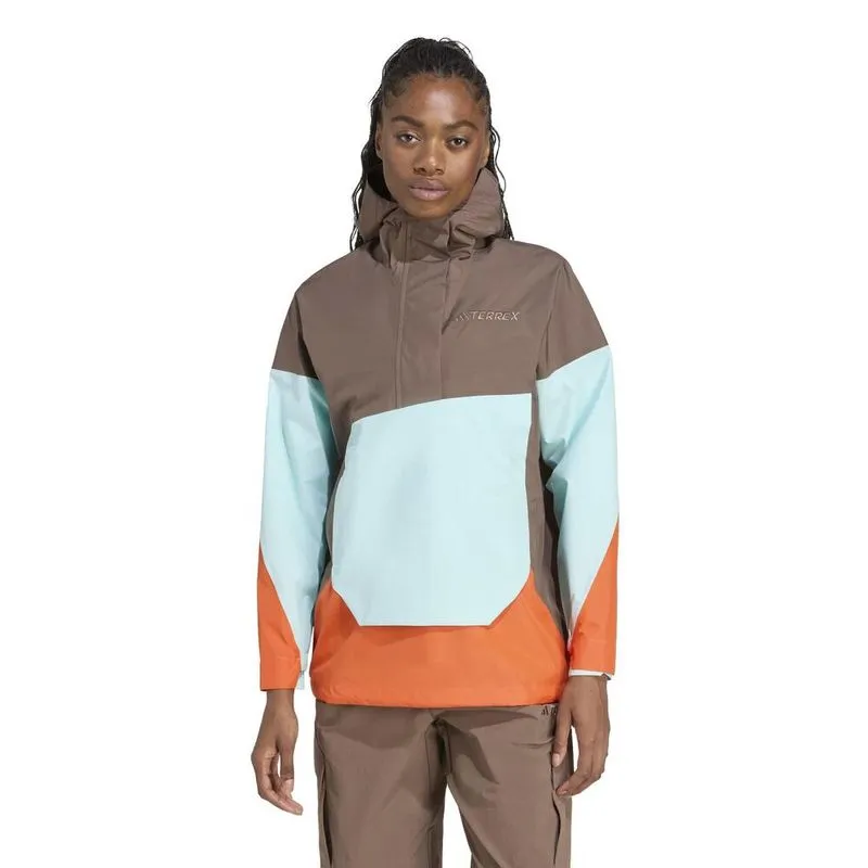 Jaqueta Feminina de Trilha Adidas Terrex Marrom - GG