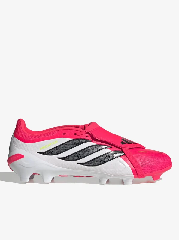 Predator League Fold-Over Tongue Firm Ground Football Boots RED/BLK / 12