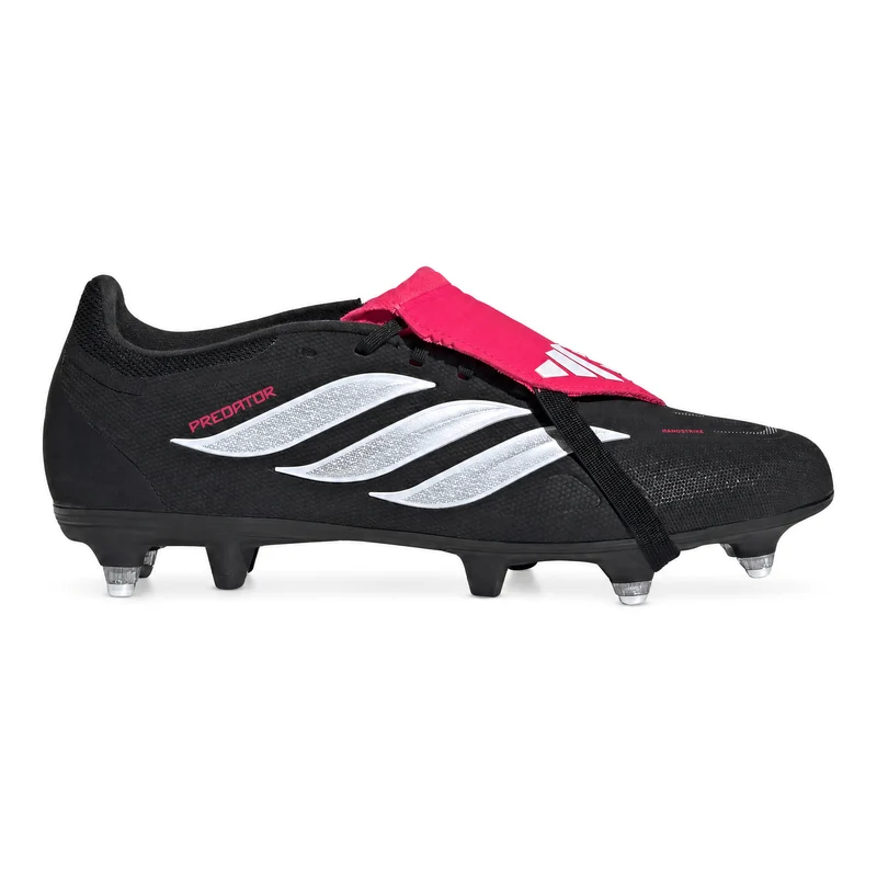 Scarpa da Calcio Uomo Adidas Predator League Fold-Over Tongue Terreni Morbidi Nero Bianco Rosso 41 1/3