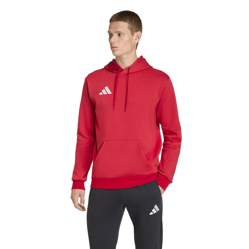 Felpa Uomo Adidas Entrada26 Rosso Bianco L