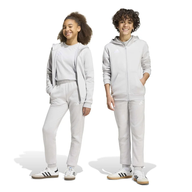 Pantalone Ragazzo Adidas Entrada26 Sweat Grigio Bianco 15-16