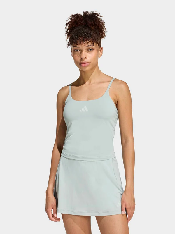 Optime Workout Tank with Integrated Light Support Bra GRN/GRN / M