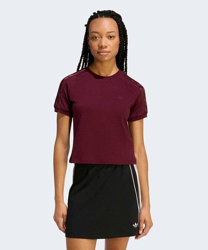 adidas Lace Cali T-Shirt Bordo / L