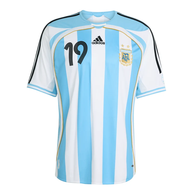 Argentina Adult 06 Home Jersey w/ Messi Name Set US XS