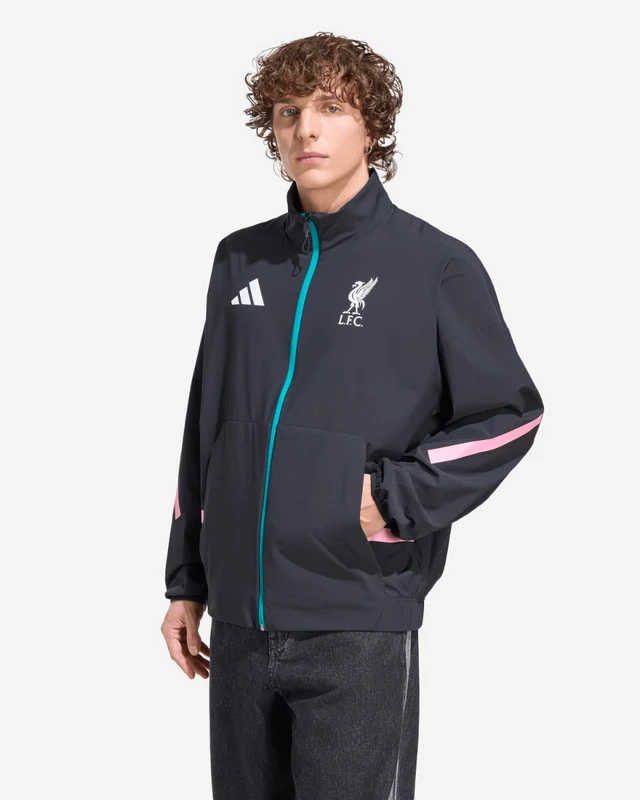 Liverpool Adidas Mens 25/26 Z.N.E Anthem Jacket Black 3XL