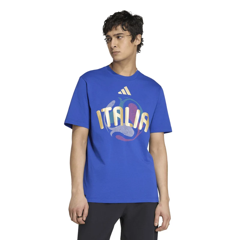 T-Shirt Uomo Adidas Italia Coppa del Mondo FIFA 26 Blu S