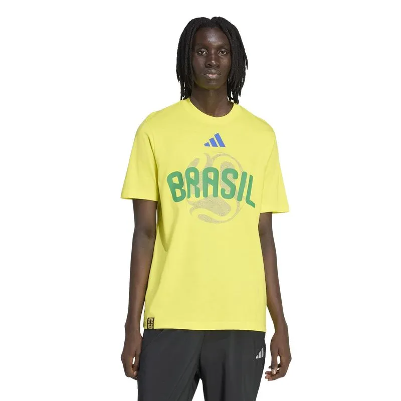 Camisa Masculina de Futebol Brasil FIFA 26 Adidas Amarela, M