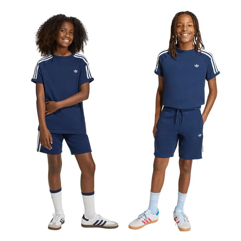 Shorts Ragazzo Adidas 3 Stripes Blu 15-16