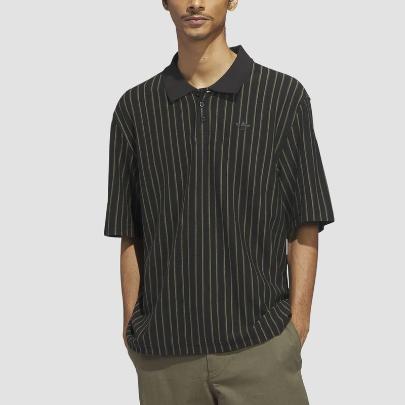 adidas Skateboarding Classic Short Sleeve Polo Shirt Black/Olive Strata X-Large / Black/Olive Strata