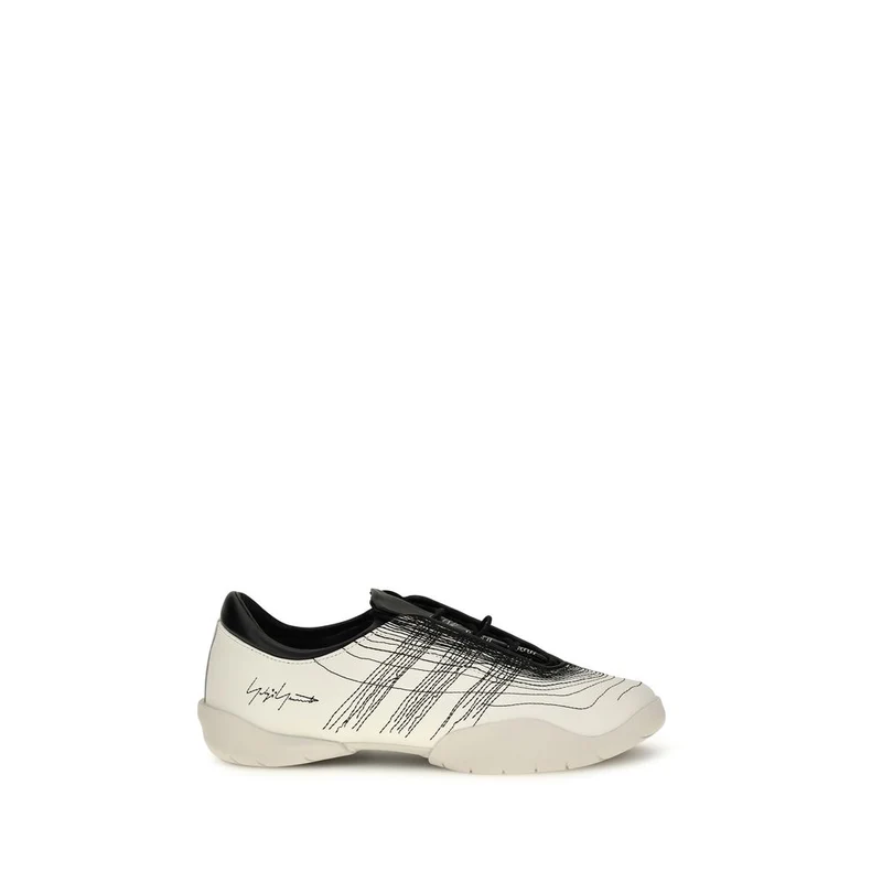 Y-3 Beige Calf Leather Bos Taurus Sneakers EU39/US6