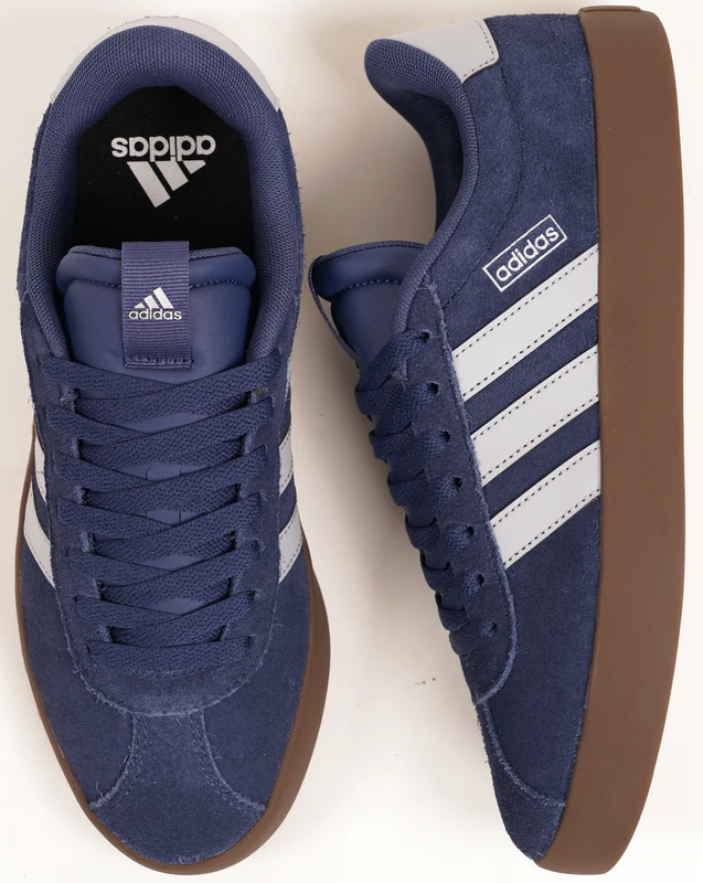Adidas VL Court 3.0 Trainers Navy Purple Silver 10.5