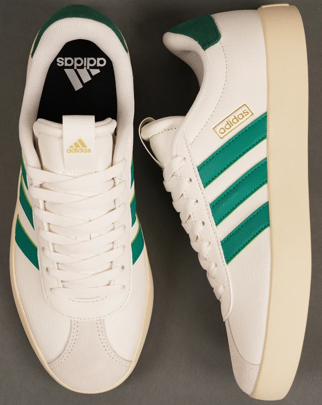Adidas VL Court 3.0 Trainers Chalk White/Green 10
