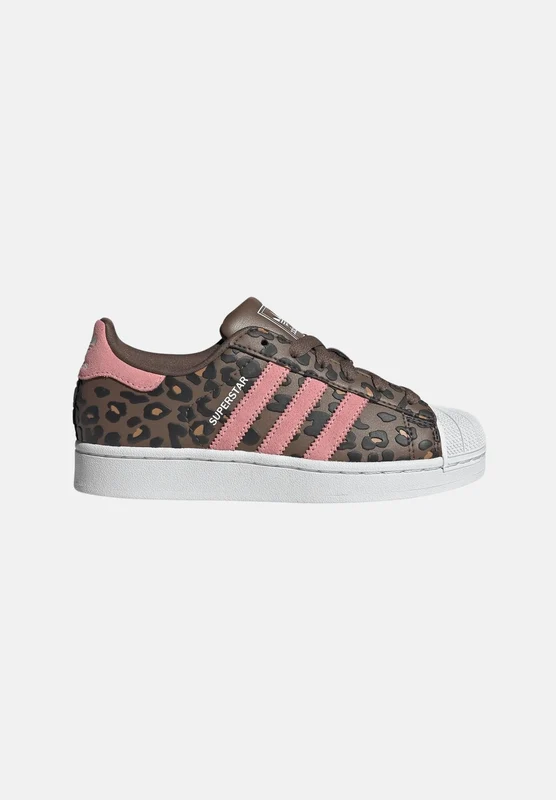 ADIDAS ORIGINALS Sneakers SUPERSTAR animalier per donna con stampa maculata e iconica punta a conchiglia. 40