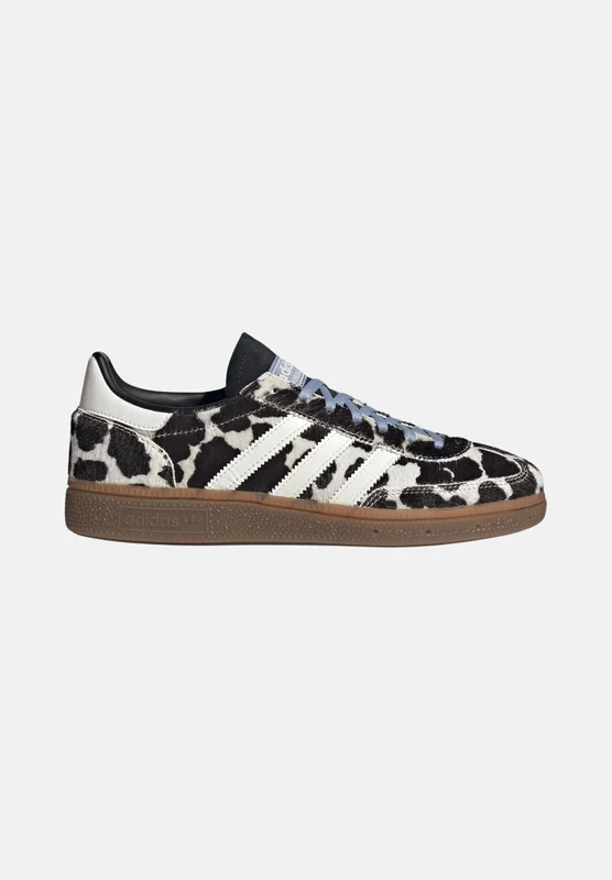 ADIDAS ORIGINALS Sneakers HANDBALL SPEZIAL animalier nero per donna con fantasia maculata e suola in gomma. 38 2/3