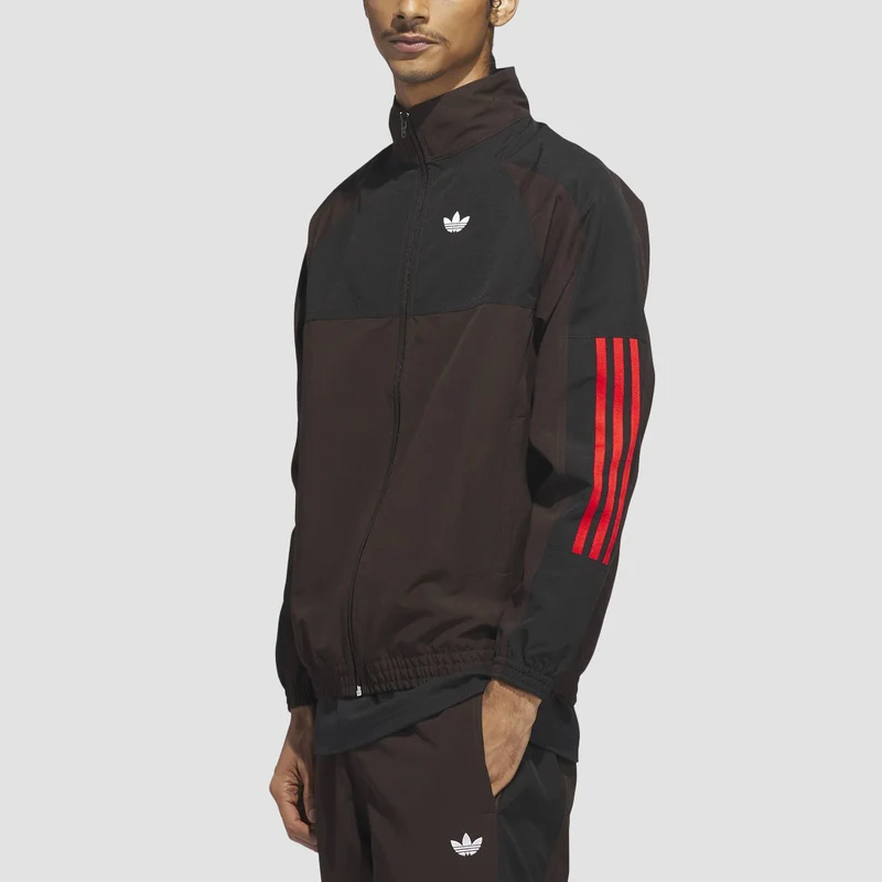 adidas Skateboarding Gatsele Track Track Jacket Aurora Coffee/White/Black Small / Aurora Coffee/White/Black