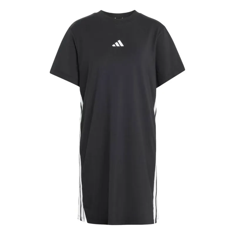 Vestido Feminino Adidas Kc4818 Camiseta Essentials 3-Stripes 2GG / Preto