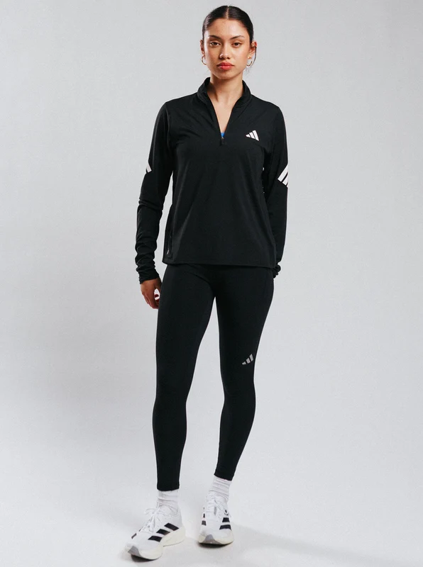 adi365 Iconic Running 1/2 Zip Jumper BLK/BLK / XS