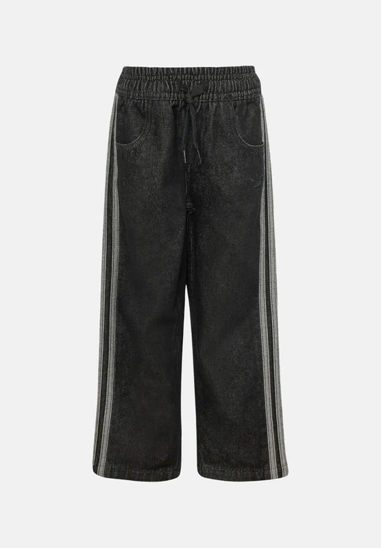 ADIDAS ORIGINALS Pantaloni FIREBIRD DENIM TRACK neri per bambino e bambina con iconiche 3-Stripes laterali. 4-5Y