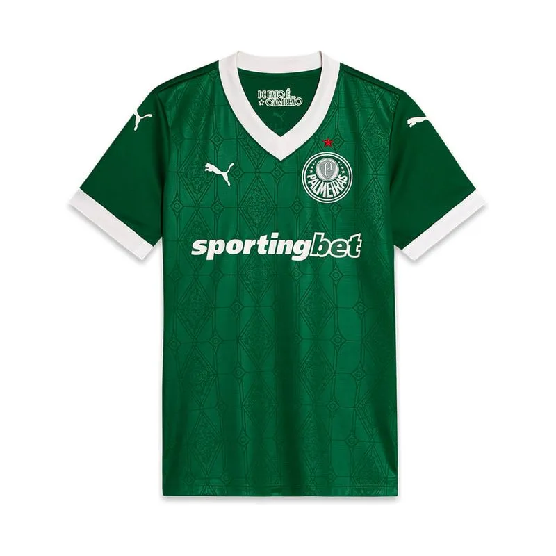 Camisa Palmeiras Puma I 25/26 Torcedor Feminino - 3GG