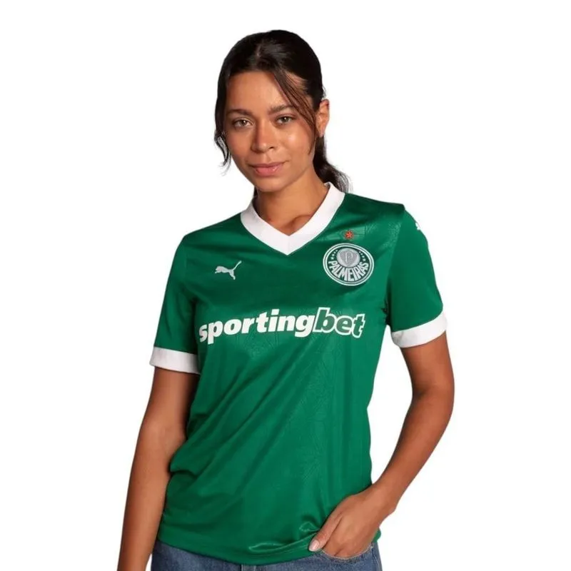 Camisa Puma Palmeiras I 2025 Torcedora Feminina