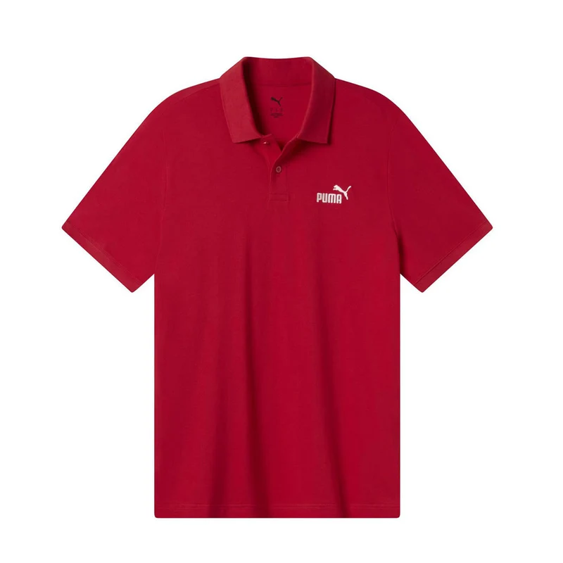 Polo Uomo Puma Piquè Essentials N1 Rosso S