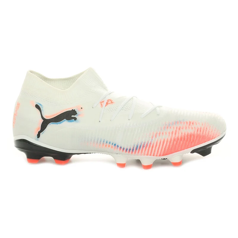 Scarpa da Calcio Uomo Puma Future 8 Match Firm Ground Artificial Ground Bianco Rosso 46