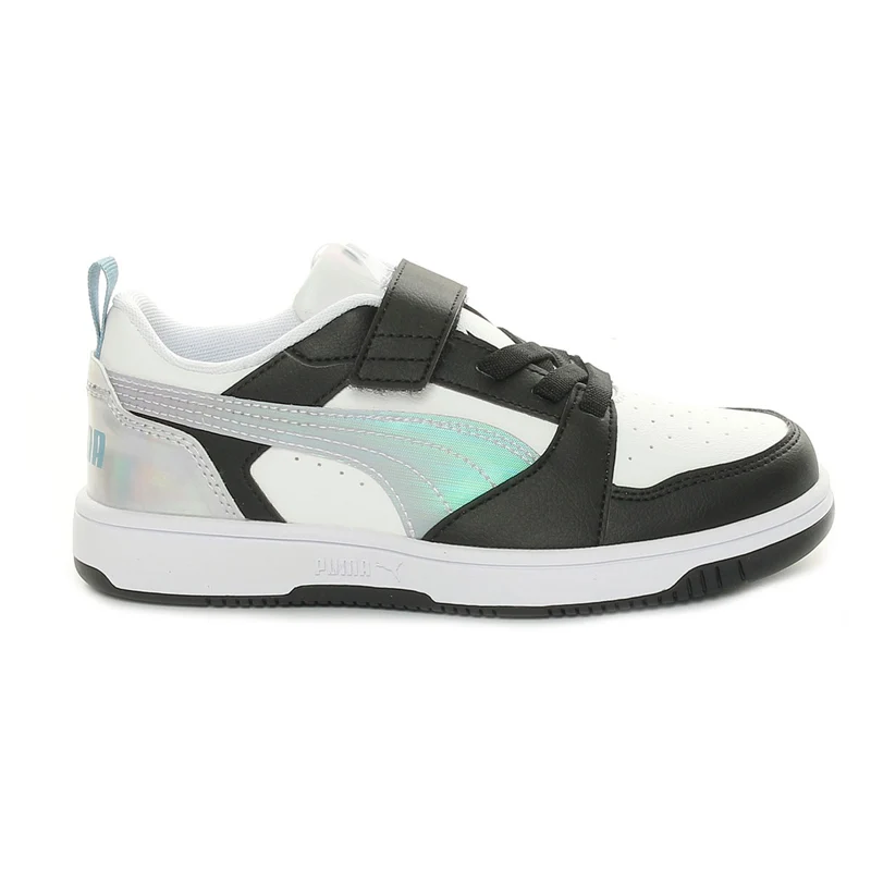 Sneakers Bambino Puma Rebound V6 Lo Space Belle Ac+ Ps Bianco Lilla 34