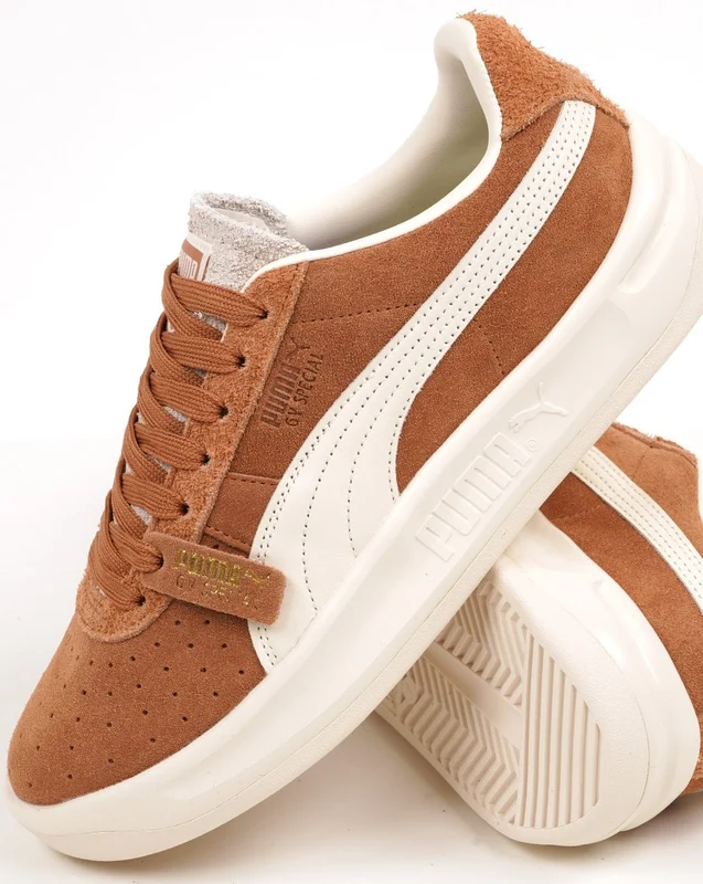Puma GV Special Suede Trainers Tan - Vintage White 6