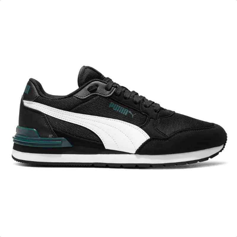 Tênis Puma St Runner V4 L Masculino 38 / Preto / Verde