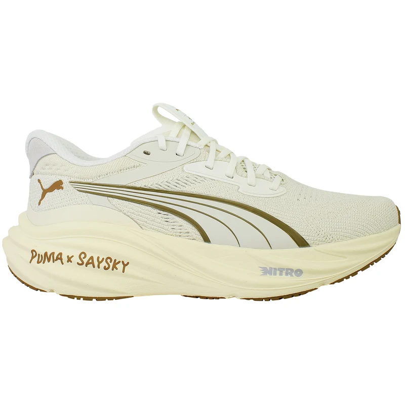 Puma Magnify Nitro 3 Saysky Womens Beige Running Shoes 6.5