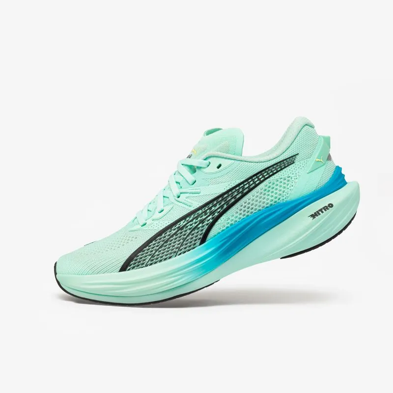 Tênis Masculino de Corrida Deviate Nitro 3 Puma Verde Azul, 43 BR