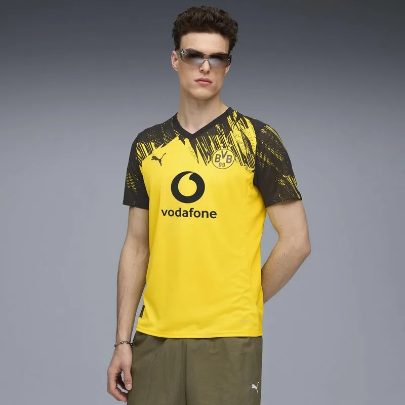 Camisa Masculina de Futebol Oficial Borussia Dortmund 25/26 Puma Amarela - G
