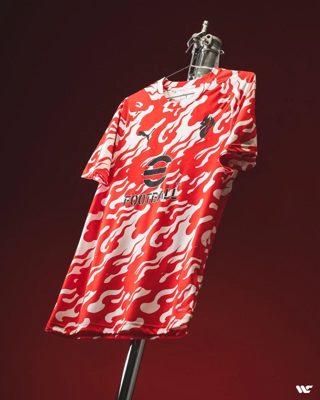 AC Milan Adult 2025/26 Pre-Match Shirt Size S