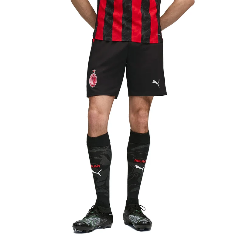 Shorts Calcio Uomo Puma AC Milan 25/26 Nero Rosso S