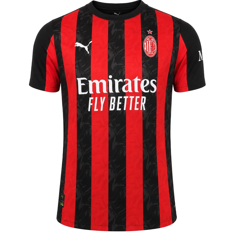 Puma AC Milan 25/26 Home Authentic Mens Red/Black Jersey M