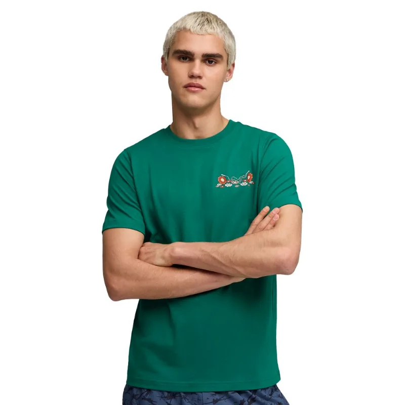 Remera Puma x Squid Game Sporstyle Hombre Moda Verde