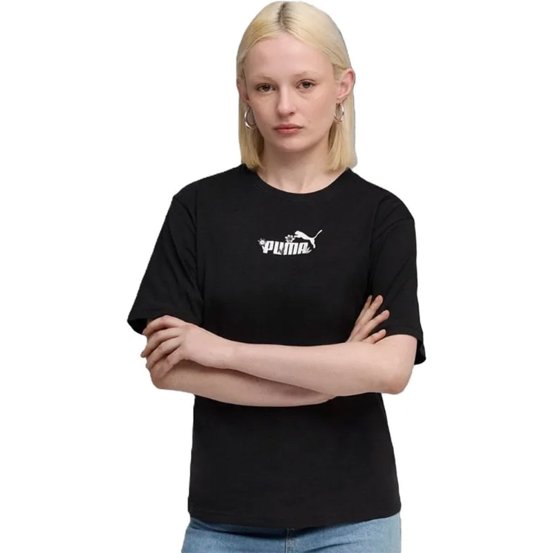 Camiseta Puma ESS Nature 2.0 Relaxed Tee Feminina M / Preto