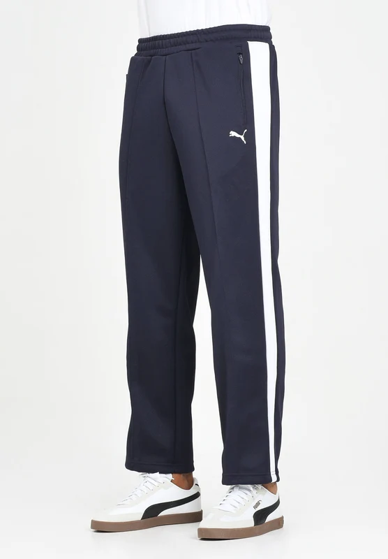 PUMA Pantaloni sportivi T7 blu da uomo L