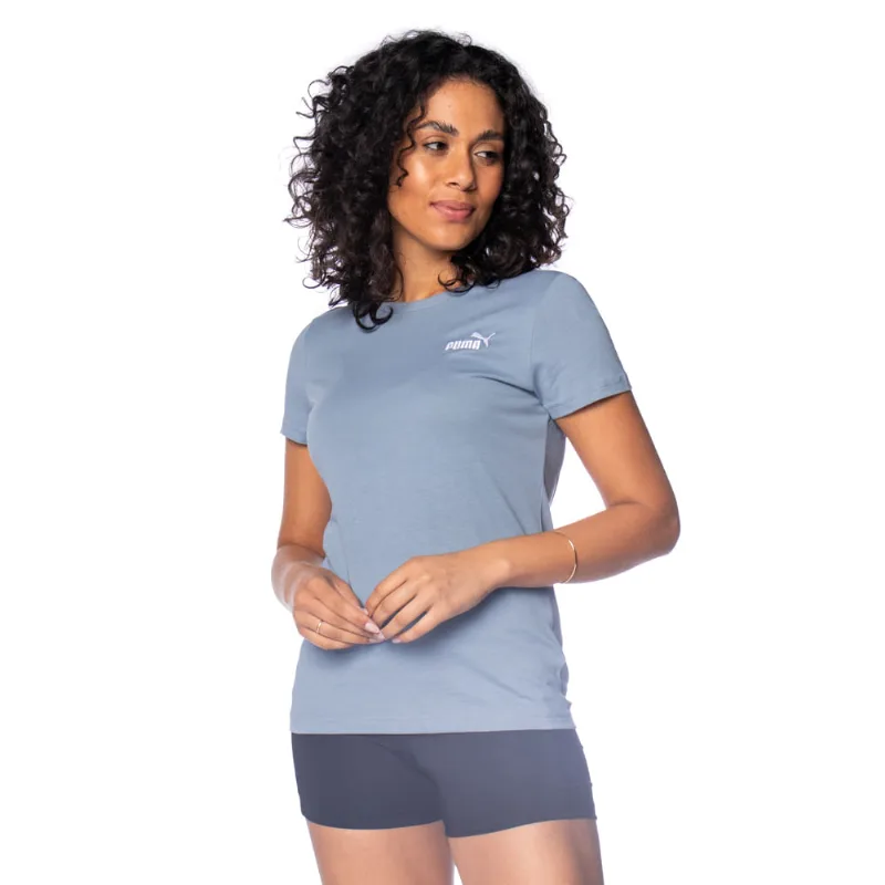 Camiseta Feminina Puma Ess Small N1 Logo Azul/Branco - G