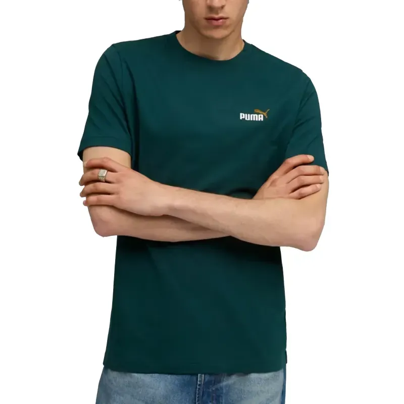 Camiseta Puma Casual Masculina Verde GG