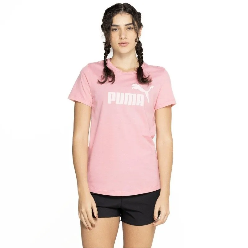Camiseta Feminina Puma Ess No 1 Logo Relaxed M / Rosa