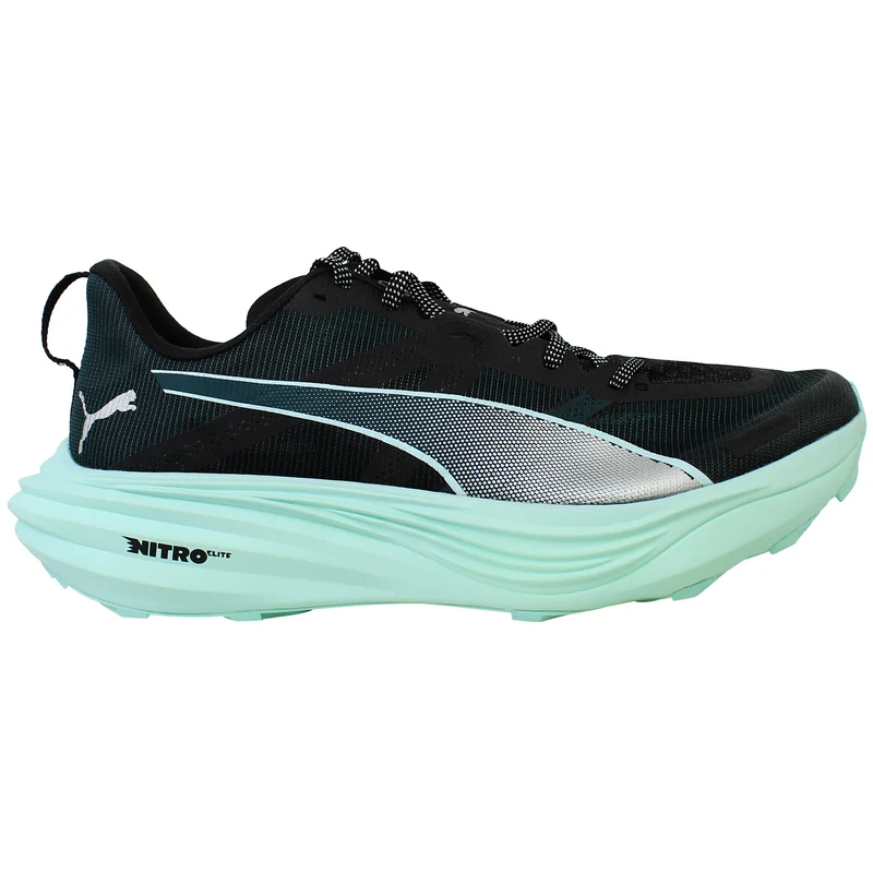 Puma Deviate Nitro Elite Trail Mens Black Running Shoes 11