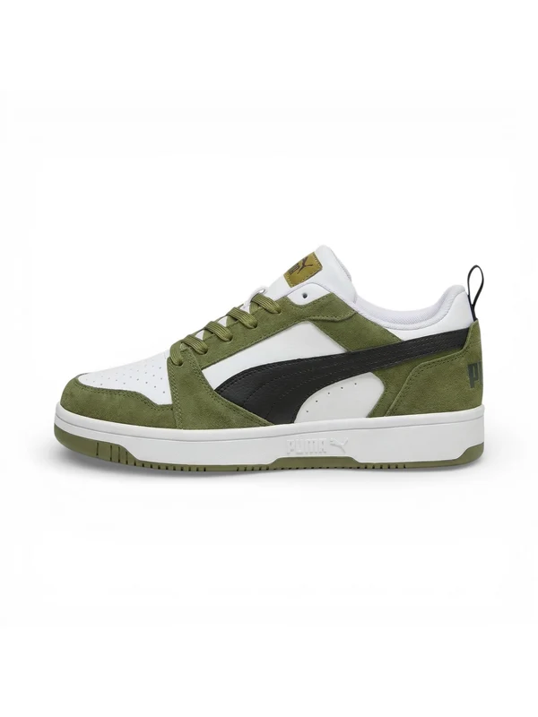 PUMA Rebound Sneaker Bassa Uomo - 402262 Olive/Black/White 42½