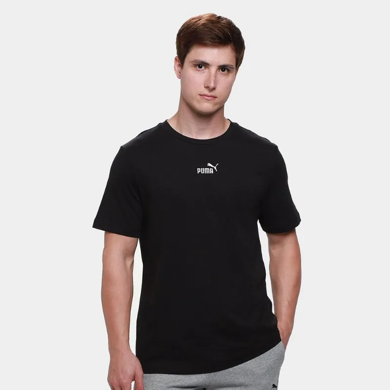 Camiseta Puma Small No.1 Centered Masculina - Masculino - Preto