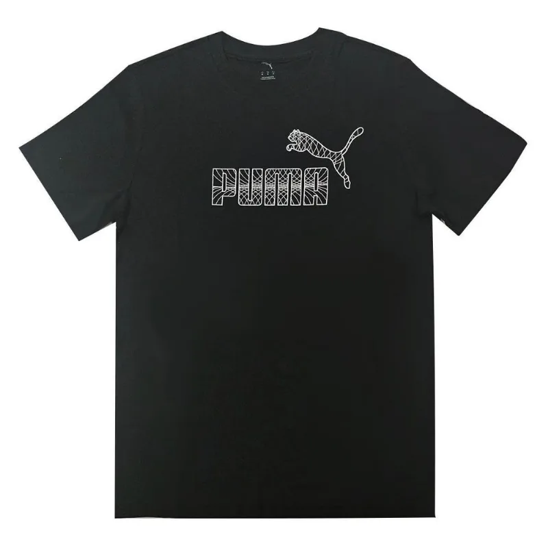 Camiseta Puma Graphic No.1 Masculina - Masculino - Preto